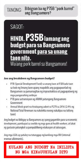 BBL budget